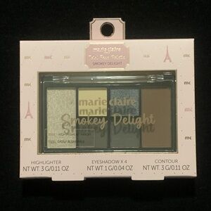 NWT Marie Claire Paris Total Face Pallette Smoky Delight Eyeshadow Highlighter